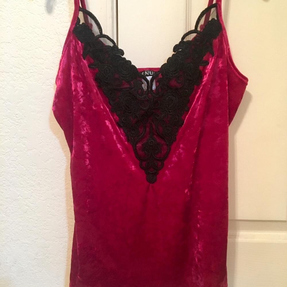 Venus Medium Women’s Pink Velvet Tank Top